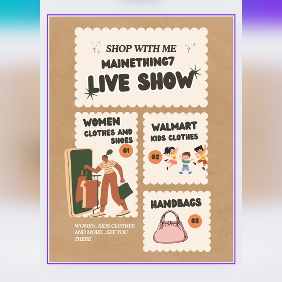 WOMEN/KIDS CLOTHES AND HANDBAGS - CLOSET CLEAROUT - THURS 10/17  6PM - LIVE SHOW - Picture 1 of 1